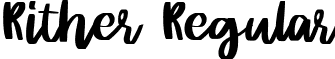 Rither Regular font - Rither.ttf