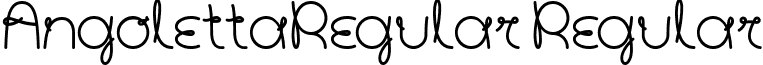 AngolettaRegular Regular font - AngolettaRegular.ttf