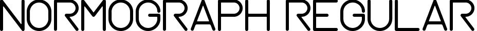 Normograph Regular font - Normograph.ttf