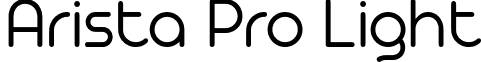 Arista Pro Light font - Arista-Pro-Light-trial.ttf