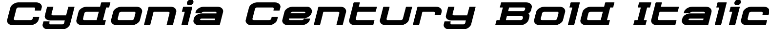 Cydonia Century Bold Italic font - cydoniacenturyboldital.ttf