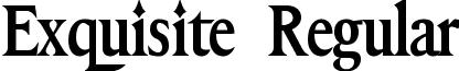 Exquisite Regular font - Exquisite.ttf