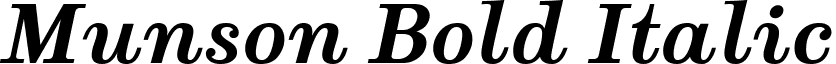 Munson Bold Italic font - Munson_BoldItalic.otf