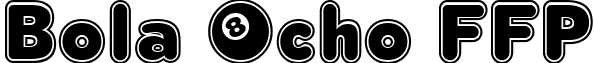 Bola Ocho FFP font - bola-ocho-college-font-ffp.ttf