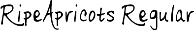 RipeApricots Regular font - RipeApricots.ttf