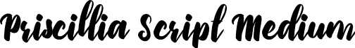 Priscillia Script Medium font - Priscillia_Script.otf