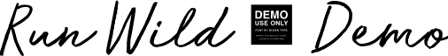 Run Wild - Demo font - Run_Wild_-_Demo.ttf