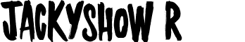 JACKYSHOW Regular font - JACKYSHOW.ttf