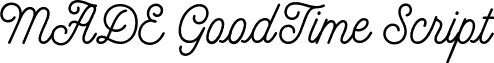 MADE GoodTime Script font - MADE_GoodTime_Script_PERSONAL_USE.otf