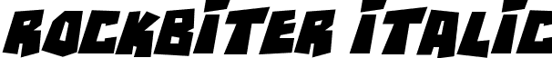 RockBiter Italic font - RockBiter Italic.ttf