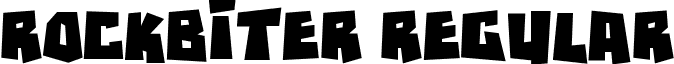 RockBiter Regular font - RockBiter.ttf