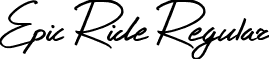 Epic Ride Regular font - Epic_Ride.ttf