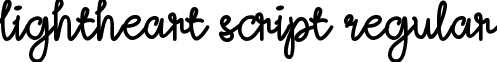 Lightheart Script Regular font - Lightheart Script Regular.otf