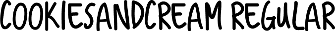 Cookiesandcream Regular font - Cookiesandcream.ttf