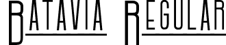 Batavia Regular font - Batavia-Regular.ttf