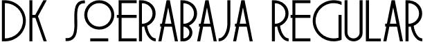 DK Soerabaja Regular font - DK_Soerabaja.otf