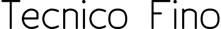 Tecnico Fino font - tecnico_regular.ttf