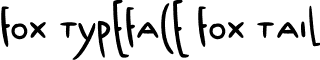 Fox Typeface Fox Tail font - FoxTypeface-FoxTail.otf