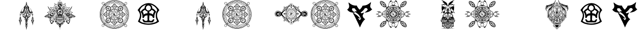 Final Fantasy Symbols font - FFSymbols.ttf