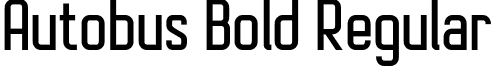 Autobus Bold Regular font - Autobus-Bold.ttf