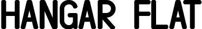 Hangar Flat font - HANGAR_flat.ttf