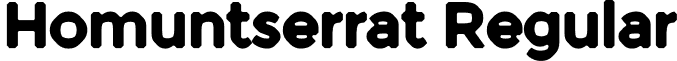 Homuntserrat Regular font - Homuntserrat-Regular.otf