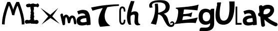 Mixmatch Regular font - Mixmatch.ttf