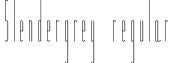 Slendergrey regular font - Slendergreyregular.ttf