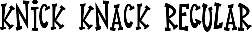 Knick Knack Regular font - Knick_Knack.otf