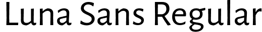 Luna Sans Regular font - LunaSans-Regular.ttf