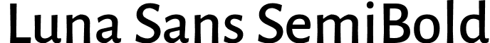 Luna Sans SemiBold font - LunaSans-SemiBold.ttf