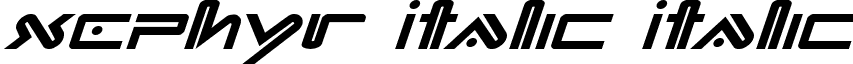 Xephyr Italic Italic font - xephyrital.ttf