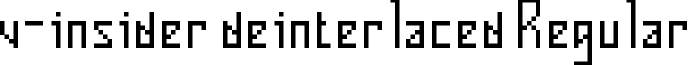 v-insider deinterlaced Regular font - v-insider deinterlaced.ttf