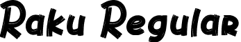 Raku Regular font - Raku.ttf