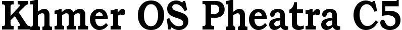 Khmer OS Pheatra C5 font - KhmerOSPheatraC5.ttf