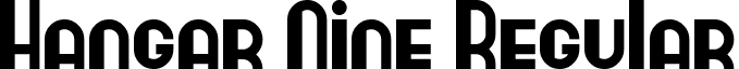 Hangar Nine Regular font - Hangar_Nine.otf