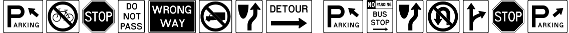 RoadSign Regular font - ROADSIGN.TTF