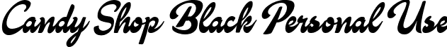 Candy Shop Black Personal Use font - Candy_Shop_Black_Personal_Use.ttf