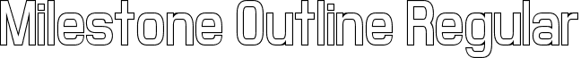 Milestone Outline Regular font - Milestone_Outline.otf