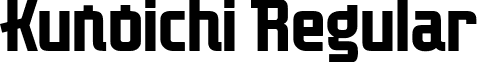 Kunoichi Regular font - Kunoichi.otf