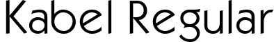 Kabel Regular font - Kabel_Regular.ttf