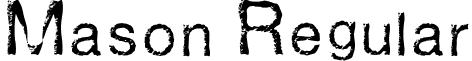 Mason Regular font - Mason-Regular.otf