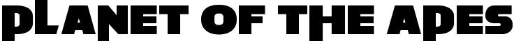 Planet of the Apes font - Planet of the Apes.otf