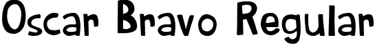 Oscar Bravo Regular font - OscarBravo-Regular.ttf