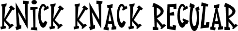 Knick Knack Regular font - Knick Knack.otf
