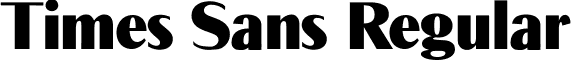 Times Sans Regular font - Times Sans.ttf