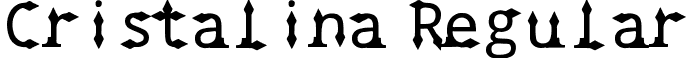 Cristalina Regular font - cristalina.ttf