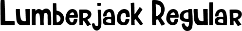 Lumberjack Regular font - Lumberjack-Regular.ttf