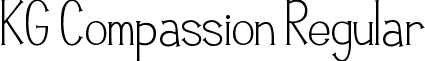 KG Compassion Regular font - KGCompassion.ttf