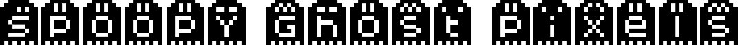 Spoopy Ghost Pixels font - Spoopy Ghost Pixels.ttf